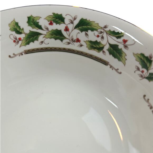 Royal Limited | Holly Holiday 6.5 inch Coupe Bowl-Cereal, Soup, Salad - Picture 2 of 5